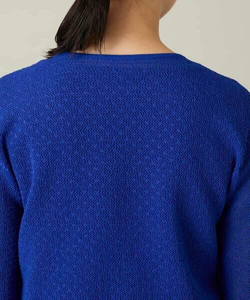 HIROKO KOSHINO / ヒロココシノ ニット・セーター | シアーメッシュニットプルオーバー /洗える | 詳細5