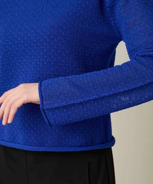 HIROKO KOSHINO / ヒロココシノ ニット・セーター | シアーメッシュニットプルオーバー /洗える | 詳細6