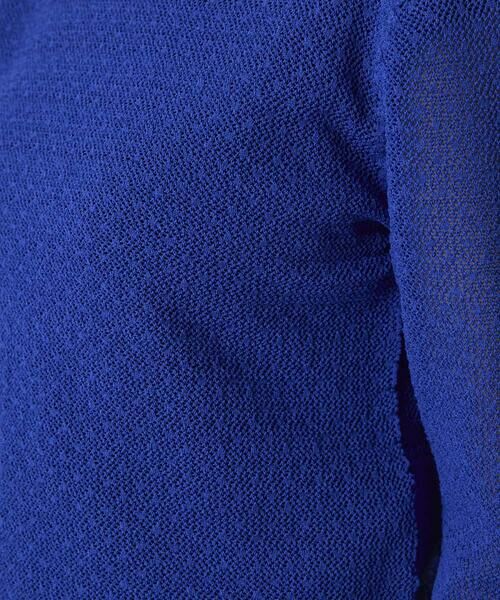HIROKO KOSHINO / ヒロココシノ ニット・セーター | シアーメッシュニットプルオーバー /洗える | 詳細8