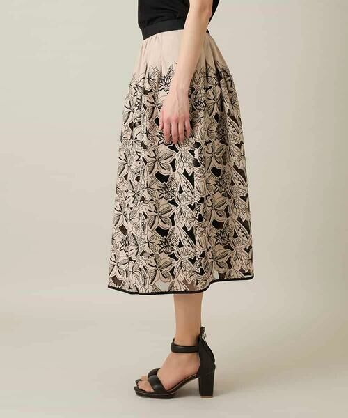HIROKO KOSHINO / ヒロココシノ ロング・マキシ丈スカート | カットワークフラワースカート /洗える | 詳細2