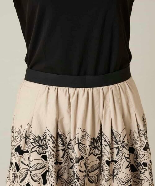 HIROKO KOSHINO / ヒロココシノ ロング・マキシ丈スカート | カットワークフラワースカート /洗える | 詳細4