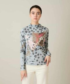 HIROKO KOSHINO / ヒロココシノ カットソー | アートフルフラワーカットソー /日本製/洗える