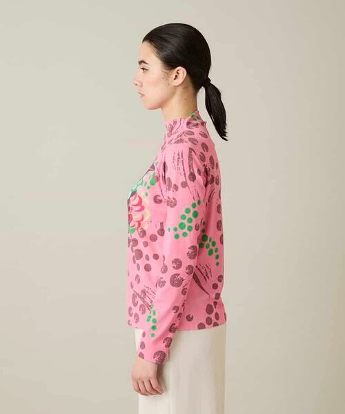 HIROKO KOSHINO / ヒロココシノ カットソー | アートフルフラワーカットソー /日本製/洗える | 詳細2