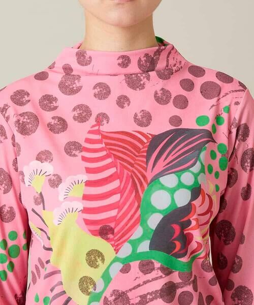 HIROKO KOSHINO / ヒロココシノ カットソー | アートフルフラワーカットソー /日本製/洗える | 詳細4