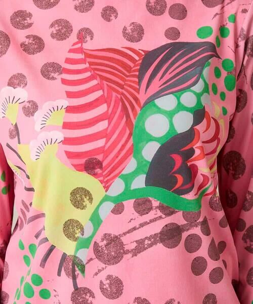 HIROKO KOSHINO / ヒロココシノ カットソー | アートフルフラワーカットソー /日本製/洗える | 詳細6