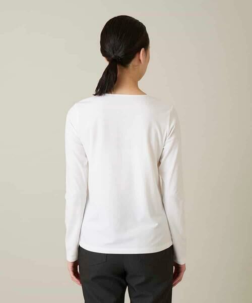 HIROKO KOSHINO / ヒロココシノ カットソー | スパンコールロゴミニマルカットソー /日本製/洗える | 詳細3