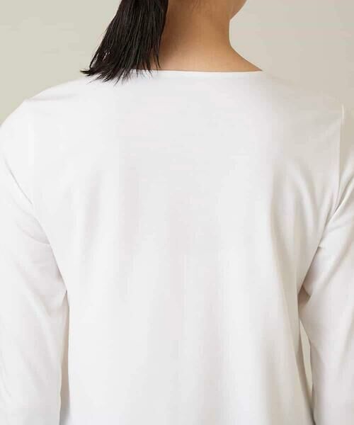 HIROKO KOSHINO / ヒロココシノ カットソー | スパンコールロゴミニマルカットソー /日本製/洗える | 詳細5