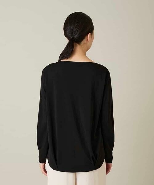 HIROKO KOSHINO / ヒロココシノ カットソー | ヘムリボンギャザープルオーバー /日本製/洗える | 詳細3