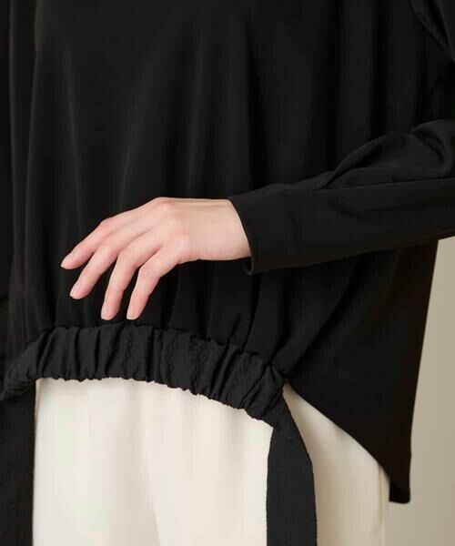 HIROKO KOSHINO / ヒロココシノ カットソー | ヘムリボンギャザープルオーバー /日本製/洗える | 詳細6