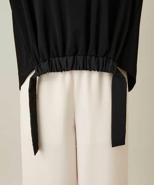 HIROKO KOSHINO / ヒロココシノ カットソー | ヘムリボンギャザープルオーバー /日本製/洗える | 詳細7