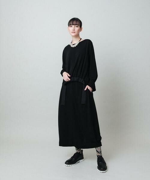 HIROKO KOSHINO / ヒロココシノ カットソー | ヘムリボンギャザープルオーバー /日本製/洗える | 詳細9