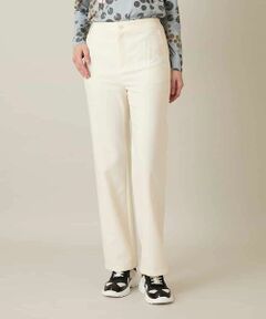 HIROKO KOSHINO / ヒロココシノ チノ・ワークパンツ | スパンコールロゴデニムライクパンツ /日本製/洗える