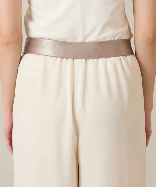 HIROKO KOSHINO / ヒロココシノ チノ・ワークパンツ | シャイニーウエストストレッチワイドパンツ /日本製/洗える | 詳細10