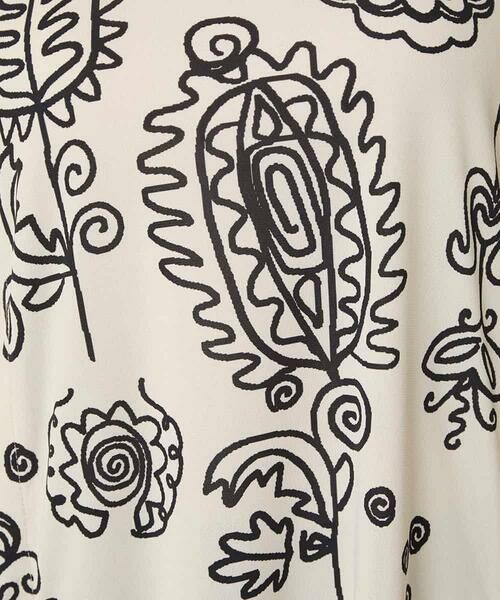 HIROKO KOSHINO / ヒロココシノ シャツ・ブラウス | ボタニカルプリントチュニック丈ブラウス /日本製/洗える | 詳細9