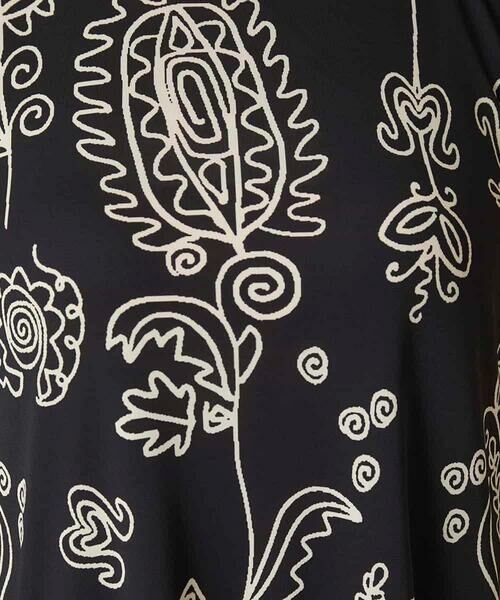 HIROKO KOSHINO / ヒロココシノ ロング・マキシ丈ワンピース | ボタニカルプリントサイドポケットワンピース /日本製/洗える | 詳細10