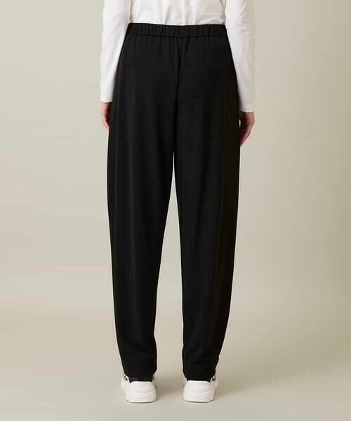 HIROKO KOSHINO / ヒロココシノ チノ・ワークパンツ | サイドタックテーパードパンツ /日本製/洗える | 詳細3