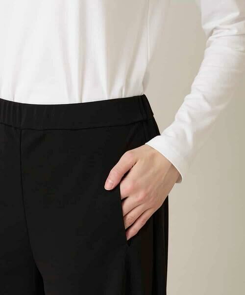 HIROKO KOSHINO / ヒロココシノ チノ・ワークパンツ | サイドタックテーパードパンツ /日本製/洗える | 詳細6