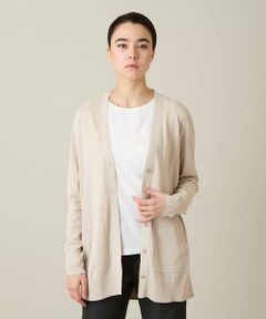 HIROKO KOSHINO / ヒロココシノ カーディガン・ボレロ | 和紙ニットロングカーディガン /洗える