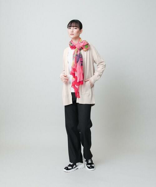 HIROKO KOSHINO / ヒロココシノ カーディガン・ボレロ | 和紙ニットロングカーディガン /洗える | 詳細14