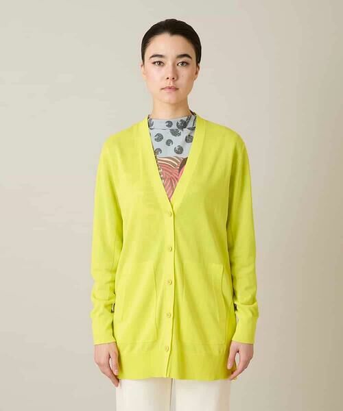 HIROKO KOSHINO / ヒロココシノ カーディガン・ボレロ | 和紙ニットロングカーディガン /洗える | 詳細2