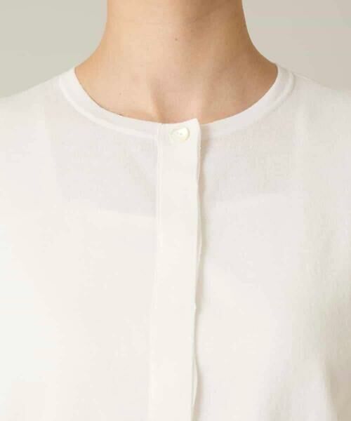 HIROKO KOSHINO / ヒロココシノ カーディガン・ボレロ | フレアスリーブシアーニットカーディガン /洗える | 詳細7