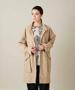 HIROKO KOSHINO / ヒロココシノ その他アウター | ポケットアクセントタフタロングコート