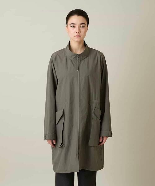 HIROKO KOSHINO / ヒロココシノ その他アウター | ポケットアクセントタフタロングコート | 詳細2