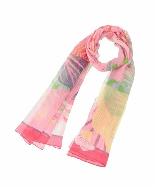 HIROKO KOSHINO / ヒロココシノ マフラー・ショール・スヌード・ストール | ボタニカルフラワープリントストール | 詳細6