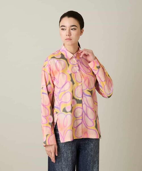 HIROKO KOSHINO / ヒロココシノ シャツ・ブラウス | フラワーファジーローンシャツ | 詳細1