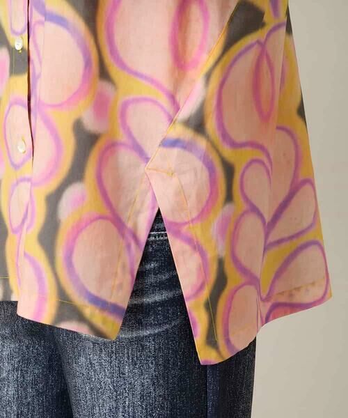 HIROKO KOSHINO / ヒロココシノ シャツ・ブラウス | フラワーファジーローンシャツ | 詳細10