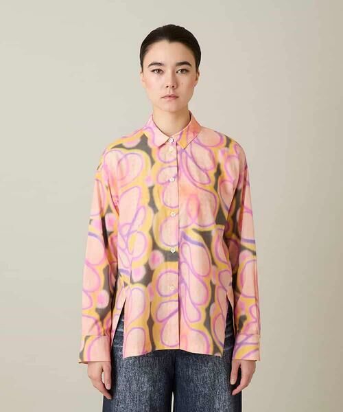 HIROKO KOSHINO / ヒロココシノ シャツ・ブラウス | フラワーファジーローンシャツ | 詳細2