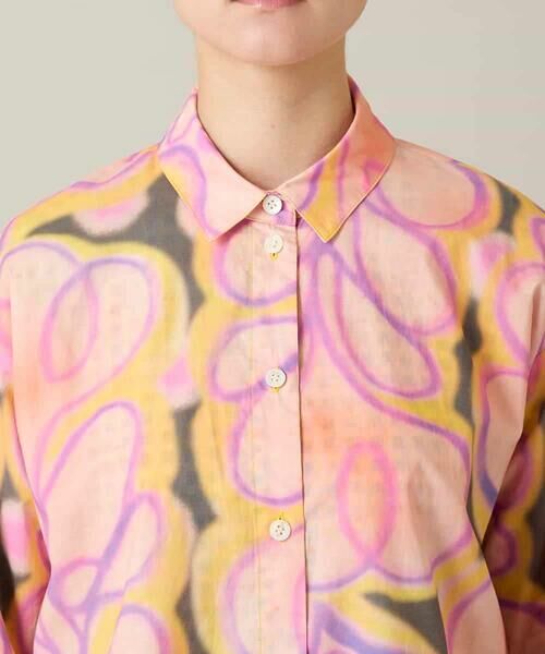 HIROKO KOSHINO / ヒロココシノ シャツ・ブラウス | フラワーファジーローンシャツ | 詳細5