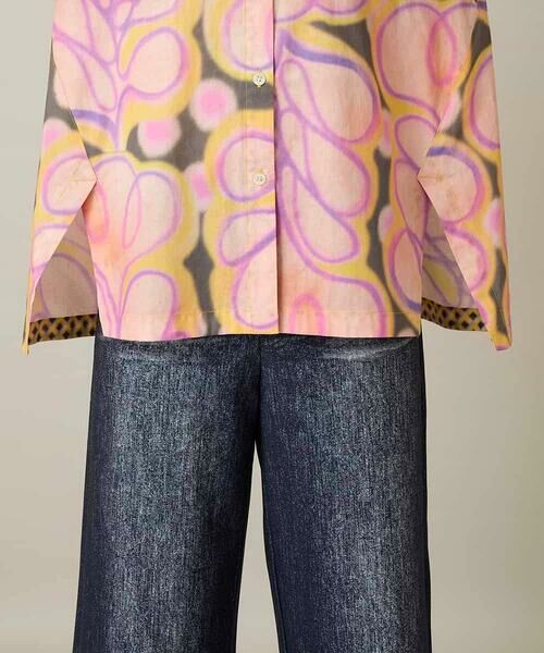 HIROKO KOSHINO / ヒロココシノ シャツ・ブラウス | フラワーファジーローンシャツ | 詳細9
