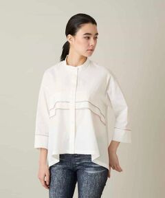 HIROKO KOSHINO / ヒロココシノ シャツ・ブラウス | ジグザグステッチブラウス/洗える