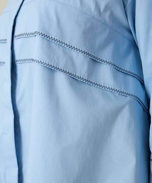 HIROKO KOSHINO / ヒロココシノ シャツ・ブラウス | ジグザグステッチブラウス/洗える | 詳細10