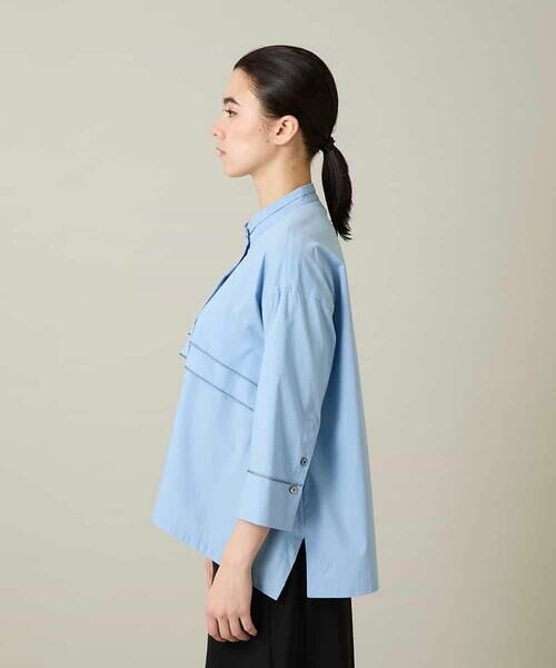 HIROKO KOSHINO / ヒロココシノ シャツ・ブラウス | ジグザグステッチブラウス/洗える | 詳細3