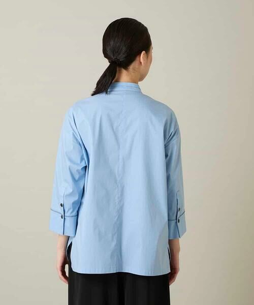 HIROKO KOSHINO / ヒロココシノ シャツ・ブラウス | ジグザグステッチブラウス/洗える | 詳細4