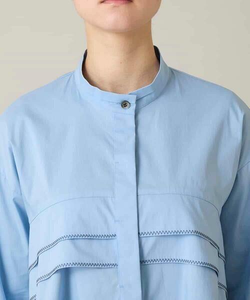 HIROKO KOSHINO / ヒロココシノ シャツ・ブラウス | ジグザグステッチブラウス/洗える | 詳細5