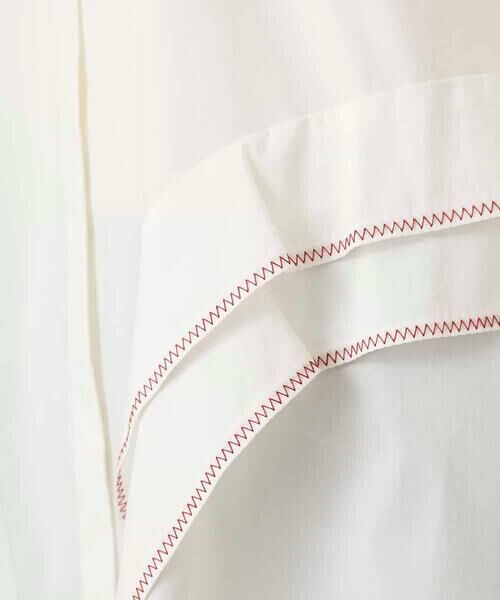 HIROKO KOSHINO / ヒロココシノ シャツ・ブラウス | 配色ジグザグステッチチュニックブラウス/洗える | 詳細11