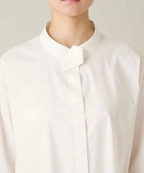 HIROKO KOSHINO / ヒロココシノ シャツ・ブラウス | 配色ジグザグステッチチュニックブラウス/洗える | 詳細5