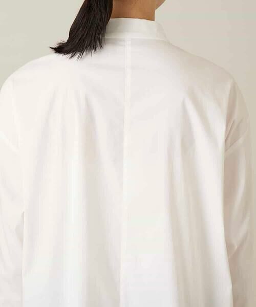 HIROKO KOSHINO / ヒロココシノ シャツ・ブラウス | 配色ジグザグステッチチュニックブラウス/洗える | 詳細8