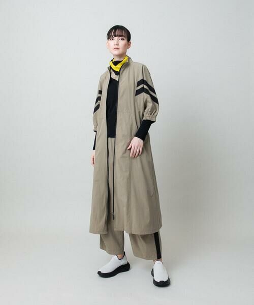 HIROKO KOSHINO / ヒロココシノ ロング・マキシ丈ワンピース | 配色ラインフロントジップワンピース | 詳細12