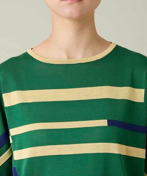 HIROKO KOSHINO / ヒロココシノ ニット・セーター | ハイゲージカラーブロックニットプルオーバー/日本製/洗える | 詳細4