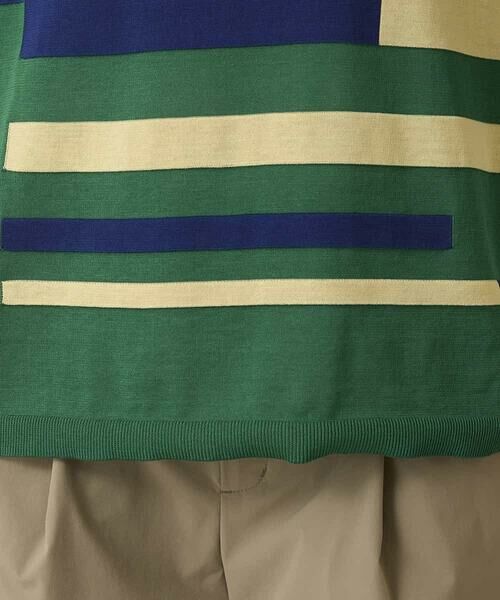 HIROKO KOSHINO / ヒロココシノ ニット・セーター | ハイゲージカラーブロックニットプルオーバー/日本製/洗える | 詳細7