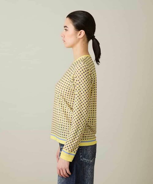 HIROKO KOSHINO / ヒロココシノ カットソー | ファジーチェックプルオーバー/日本製/洗える | 詳細2