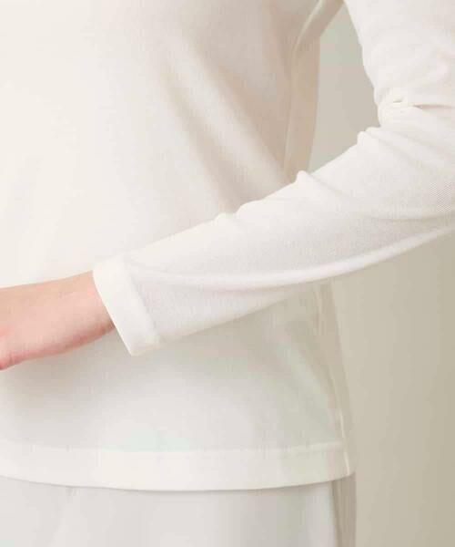 HIROKO KOSHINO / ヒロココシノ カットソー | シアーインナープルオーバー/日本製/洗濯機で洗える | 詳細6