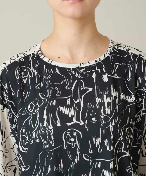 HIROKO KOSHINO / ヒロココシノ カットソー | ドッグモチーフプルオーバー/日本製/洗える | 詳細4