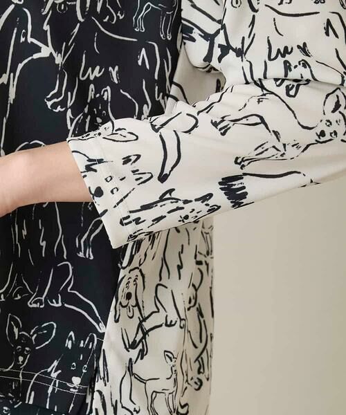 HIROKO KOSHINO / ヒロココシノ カットソー | ドッグモチーフプルオーバー/日本製/洗える | 詳細6