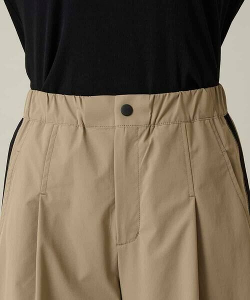 HIROKO KOSHINO / ヒロココシノ チノ・ワークパンツ | 配色ラインカーブタックパンツ | 詳細4