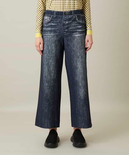 HIROKO KOSHINO / ヒロココシノ その他パンツ | ストレッチデニムワイドパンツ/日本製/洗える | 詳細1